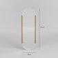 Spogulis Asir, 50x150cm, zelta krāsā cena un informācija | Vannas istabas spoguļi | 220.lv