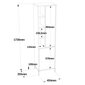 Skapis Asir, 45x173,6x35,5cm, bēšs/balts cena un informācija | Vannas istabas skapīši | 220.lv