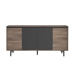 Шкаф для хранения Asir, 160x78,6x40см, серый/коричневый цена и информация | Столы-консоли | 220.lv