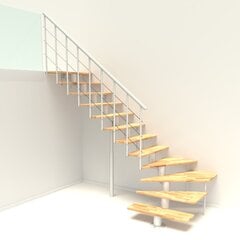 Модульная лестница Comfort Top Turn Minka, серебристая / Орех цена и информация | Лестницы | 220.lv