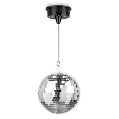 Disko bumba ar motoru un LED gaismu MB20ML, 20 cm cena un informācija | Svētku dekorācijas | 220.lv