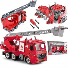 Детский строительный набор - пожарная машина с отверткой Woopie цена и информация | Конструкторы и кубики | 220.lv