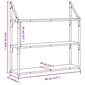 3-līmeņu sienas plaukts, 80x21x78,5 cm, inženierijas koks цена и информация | Plaukti | 220.lv