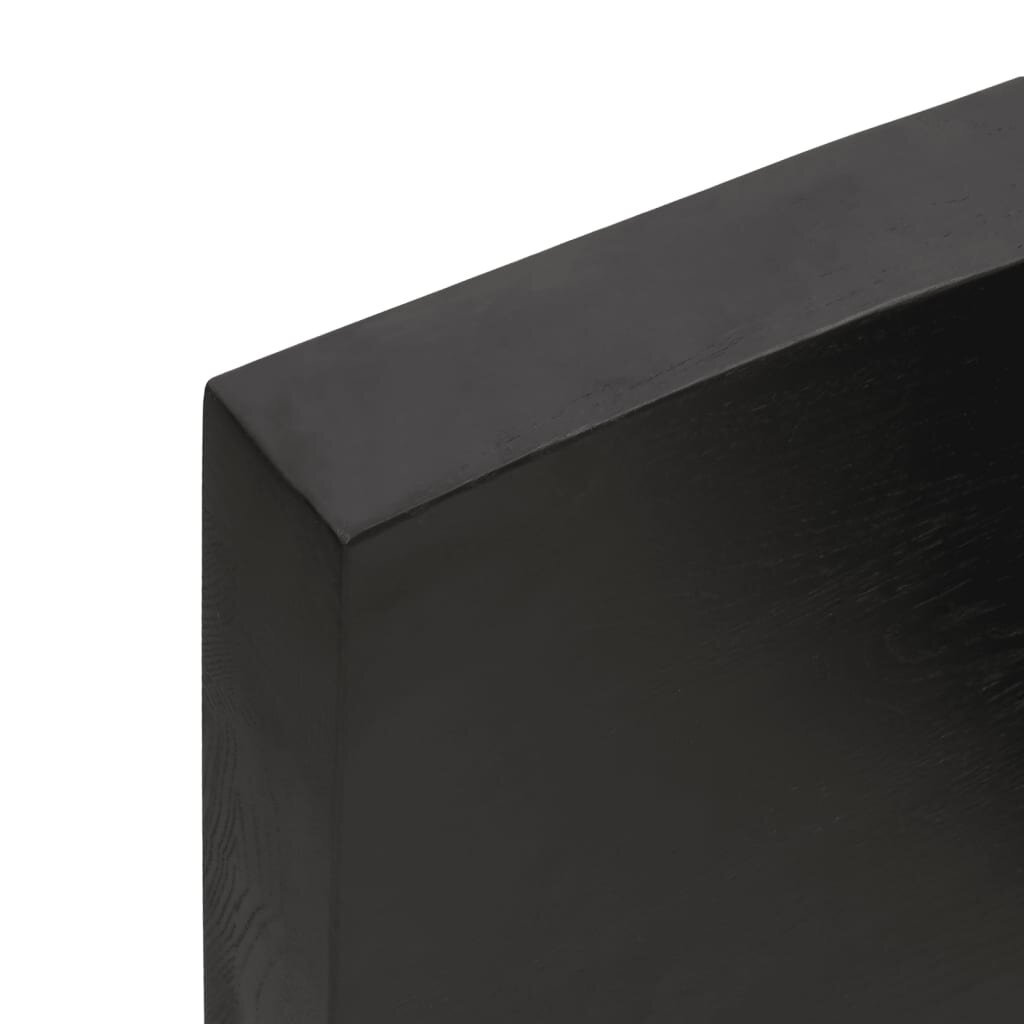 Vannasistabas virsma, tumši pelēka, 80x60x6 cm, masīvkoks cena un informācija | Virsmas galdiem | 220.lv