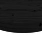 Galda virsma, melna, Ø80x3 cm, apaļa, priedes masīvkoks cena un informācija | Virsmas galdiem | 220.lv