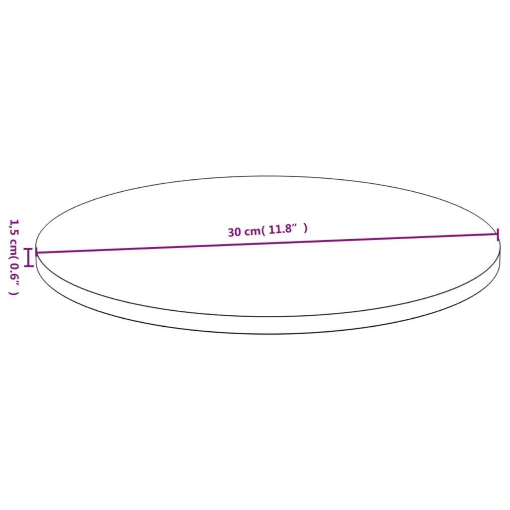 Galda virsma, Ø30x1,5 cm, bambuss cena un informācija | Virsmas galdiem | 220.lv