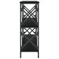 Konsoles galdiņš, melns, 200x28x80,5 cm, inženierijas koks cena un informācija | Konsoles galdiņi | 220.lv