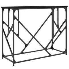 Konsoles galdiņš, melns, 100x40x80 cm, inženierijas koks cena un informācija | Konsoles galdiņi | 220.lv
