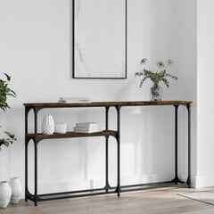 Konsoles galdiņš, ozolkoka, 145x22,5x75 cm, inženierijas koks cena un informācija | Konsoles galdiņi | 220.lv