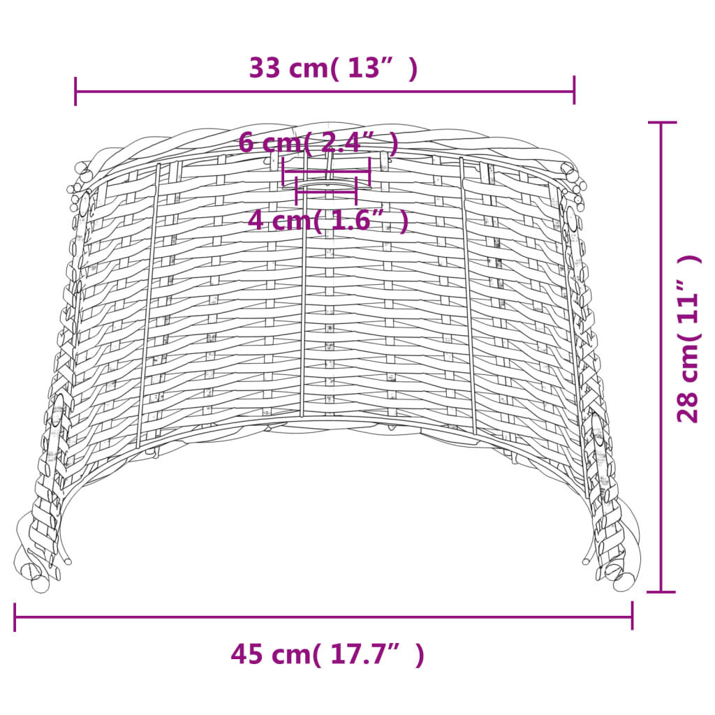 Lampas abažūrs, balts, Ø45x28 cm, pīts cena un informācija | Galda lampas | 220.lv