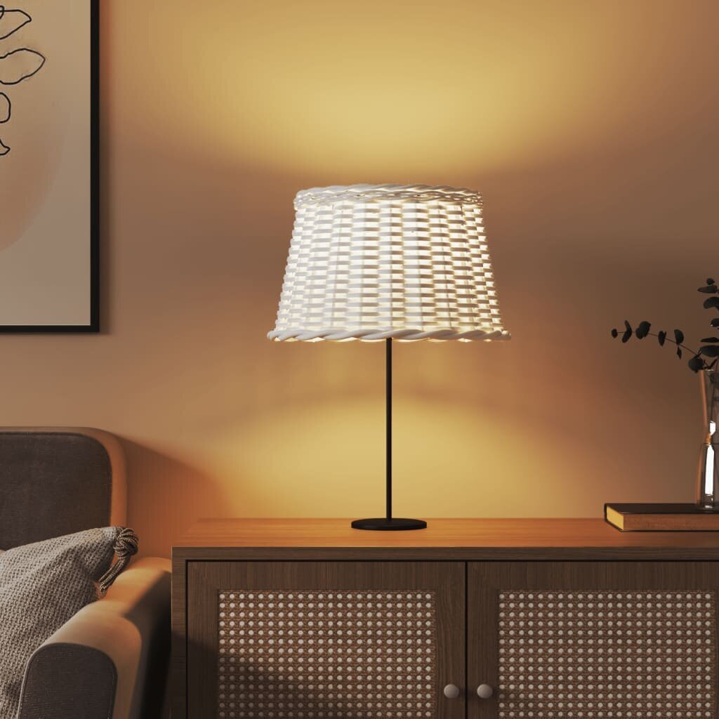 Lampas abažūrs, balts, Ø45x28 cm, pīts cena un informācija | Galda lampas | 220.lv
