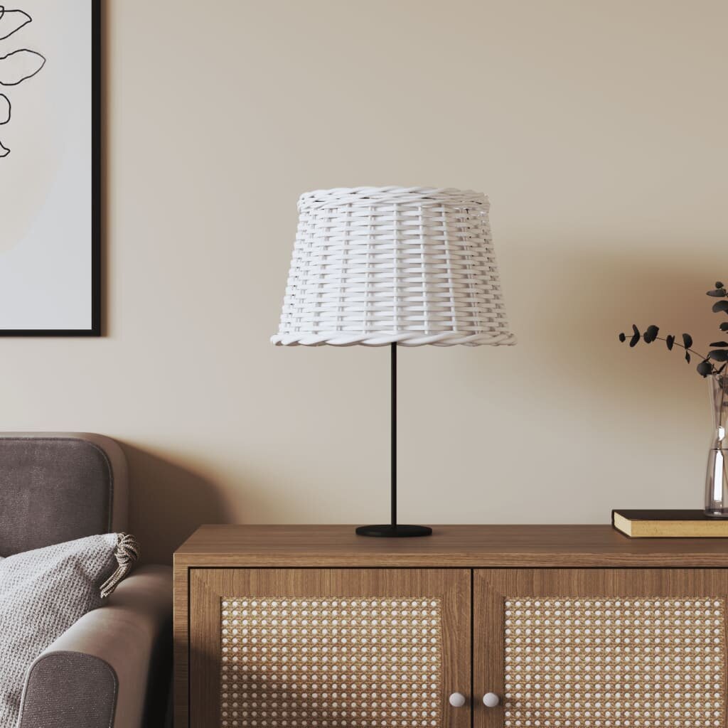 Lampas abažūrs, balts, Ø45x28 cm, pīts cena un informācija | Galda lampas | 220.lv