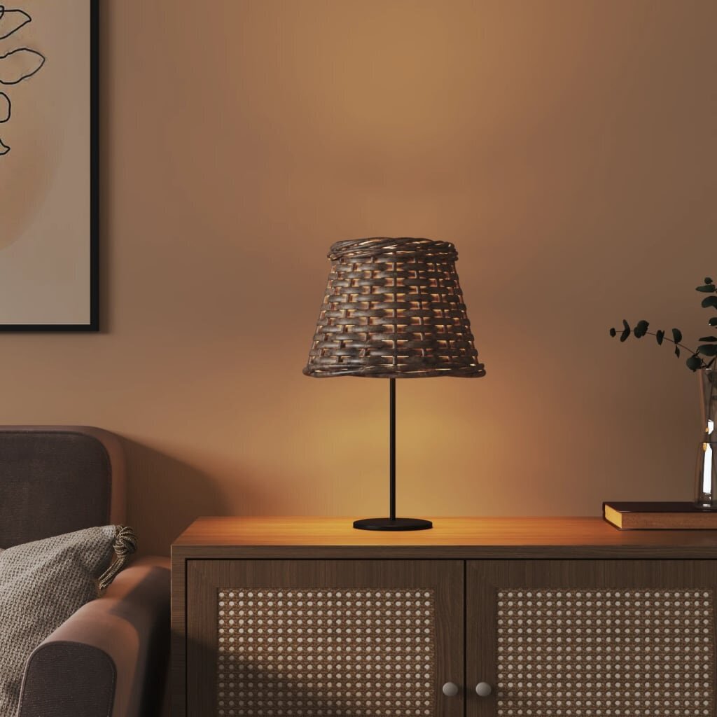 Lampas abažūrs, brūns, Ø15x12 cm, pīts cena un informācija | Galda lampas | 220.lv