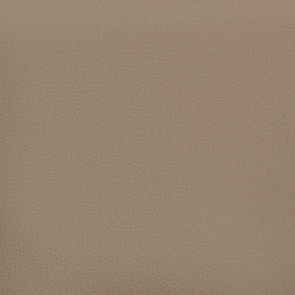 Kājsoliņš, 70x55x41 cm, kapučīno krāsas mākslīgā āda cena un informācija | Sēžammaisi, pufi | 220.lv