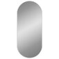 vidaXL sienas spogulis, sudraba krāsā, 100x45 cm, ovāls cena un informācija | Spoguļi | 220.lv