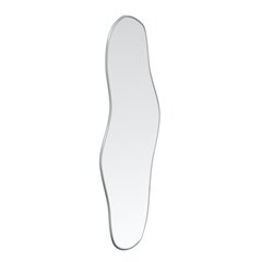 vidaXL sienas spogulis, sudraba krāsā, 80x35 cm cena un informācija | Spoguļi | 220.lv
