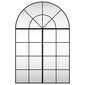 Sienas spogulis, melns, 80x120 cm, arkas forma, dzelzs cena un informācija | Spoguļi | 220.lv