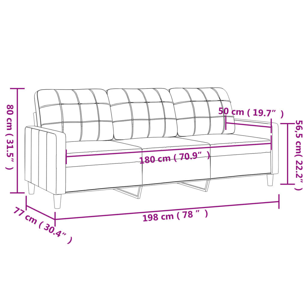 Dīvāngulta ar matraci, pelēkbrūns audums, 90x200 cm cena un informācija | Dīvāni | 220.lv