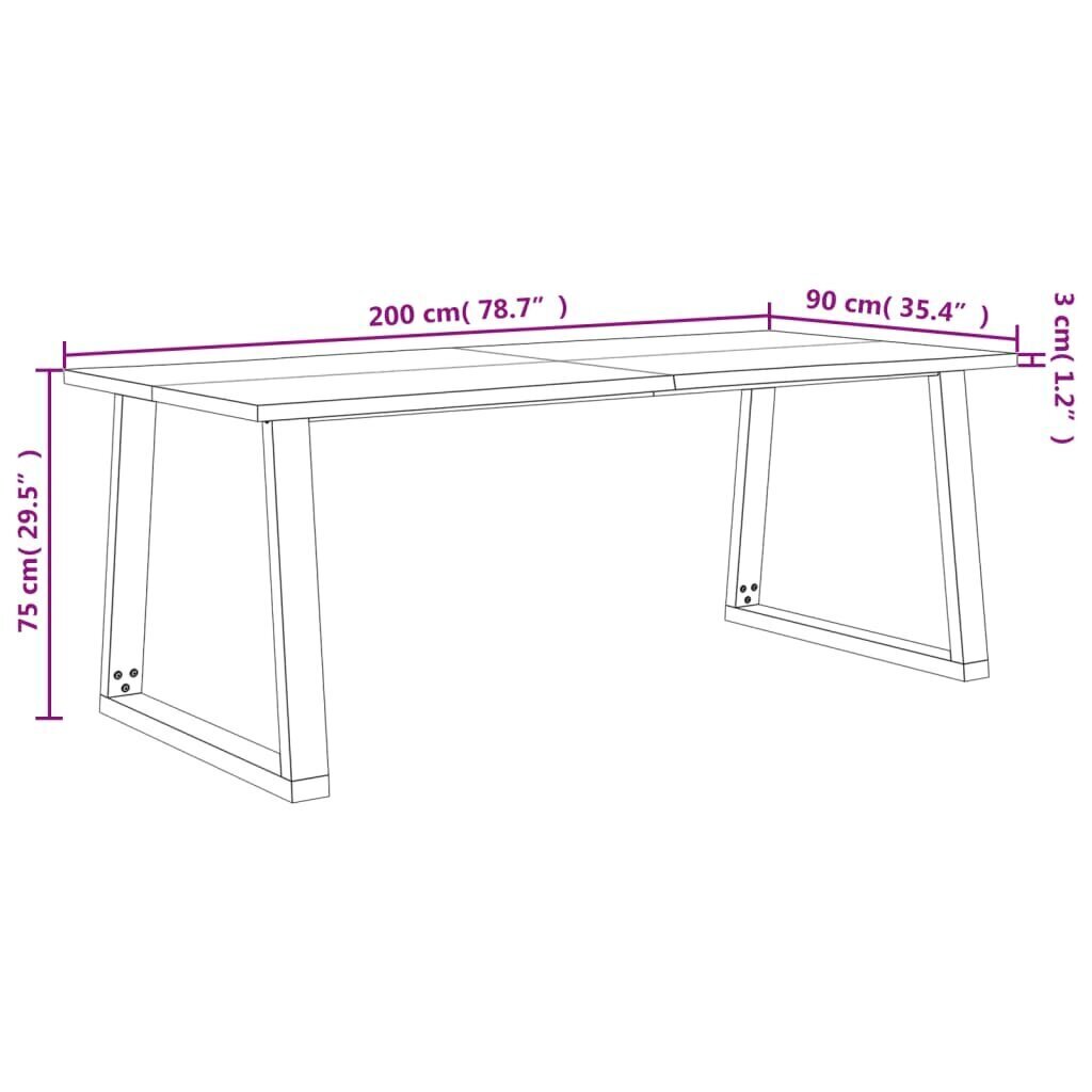 Augstā dārza puķu kaste, 1150x100x36 cm, tērauds, rūsas efekts cena un informācija | Virtuves galdi, ēdamgaldi | 220.lv