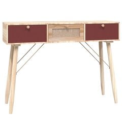 Konsoles galdiņš ar atvilktnēm, 105x30x75 cm, inženierijas koks цена и информация | Столы-консоли | 220.lv