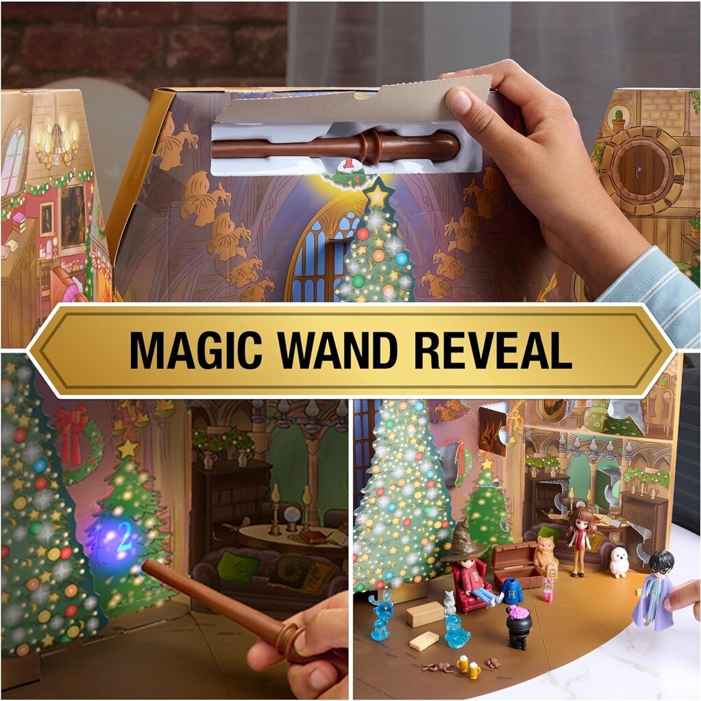 Adventes kalendārs Harry Potter w/Magic Wand 2023 6067358 cena un informācija | Rotaļlietas meitenēm | 220.lv