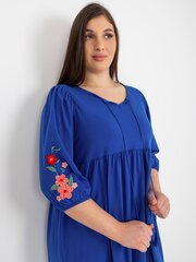 Женское кобальтовое приталенное платье цена и информация | Платья | 220.lv