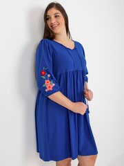 Женское кобальтовое приталенное платье цена и информация | Платья | 220.lv