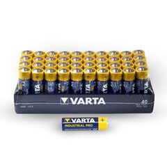 Baterijas Varta Industrial Pro AA LR6 1.5V, 40 gab. cena un informācija | Baterijas | 220.lv