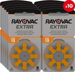 Baterijas Rayovac Extra 13AUX PR48, 80 gab. cena un informācija | Rayovac Mājai un remontam | 220.lv