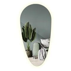 Spogulis LED Tulup, 46x80 cm, sudraba цена и информация | Зеркала | 220.lv