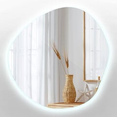 Spogulis LED Tulup, 48x48 cm, sudraba цена и информация | Зеркала | 220.lv
