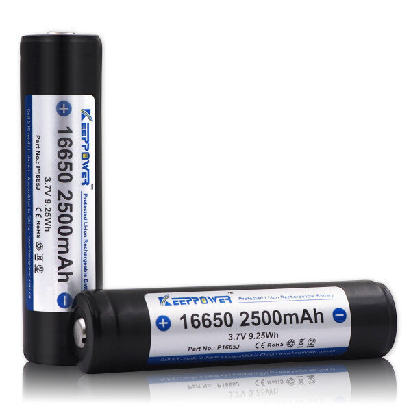 Akumulators Keeppower 16650 2500mAh Li-Ion 3.7V 7A ar aizsardzību, 1 gab. цена и информация | Baterijas | 220.lv