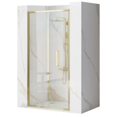 Dušas durvis REA Rapid Fold Gold, 80 cm cena un informācija | Dušas durvis, dušas sienas | 220.lv