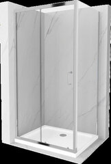 Dušas kabīne Mexen Apia 90 x 100 cm, Chrome cena un informācija | Dušas kabīnes | 220.lv