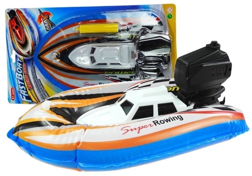 Rotaļlietu piepūšamā ūdens laiva ar sūkni cena un informācija | Rotaļlietas zīdaiņiem | 220.lv
