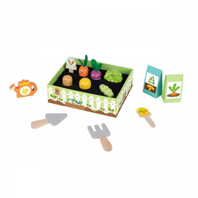 Koka dārzeņu komplekts Tooky Toy цена и информация | Rotaļlietas meitenēm | 220.lv