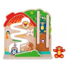 Montessori koka dēlis 2in1 Tooky Toy cena un informācija | Attīstošās rotaļlietas | 220.lv