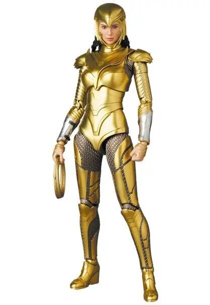 Figūriņa DC cosmics Wonder Woman Golden Armor Mafex Af, 16 cm cena un informācija | Datorspēļu suvenīri | 220.lv