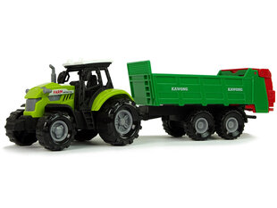 Трактор с прицепом Green Farm Sound цена и информация | Игрушки для мальчиков | 220.lv