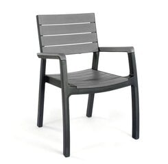 Dārza krēsls Keter Harmony Armchair, pelēks цена и информация | Садовые стулья, кресла, пуфы | 220.lv