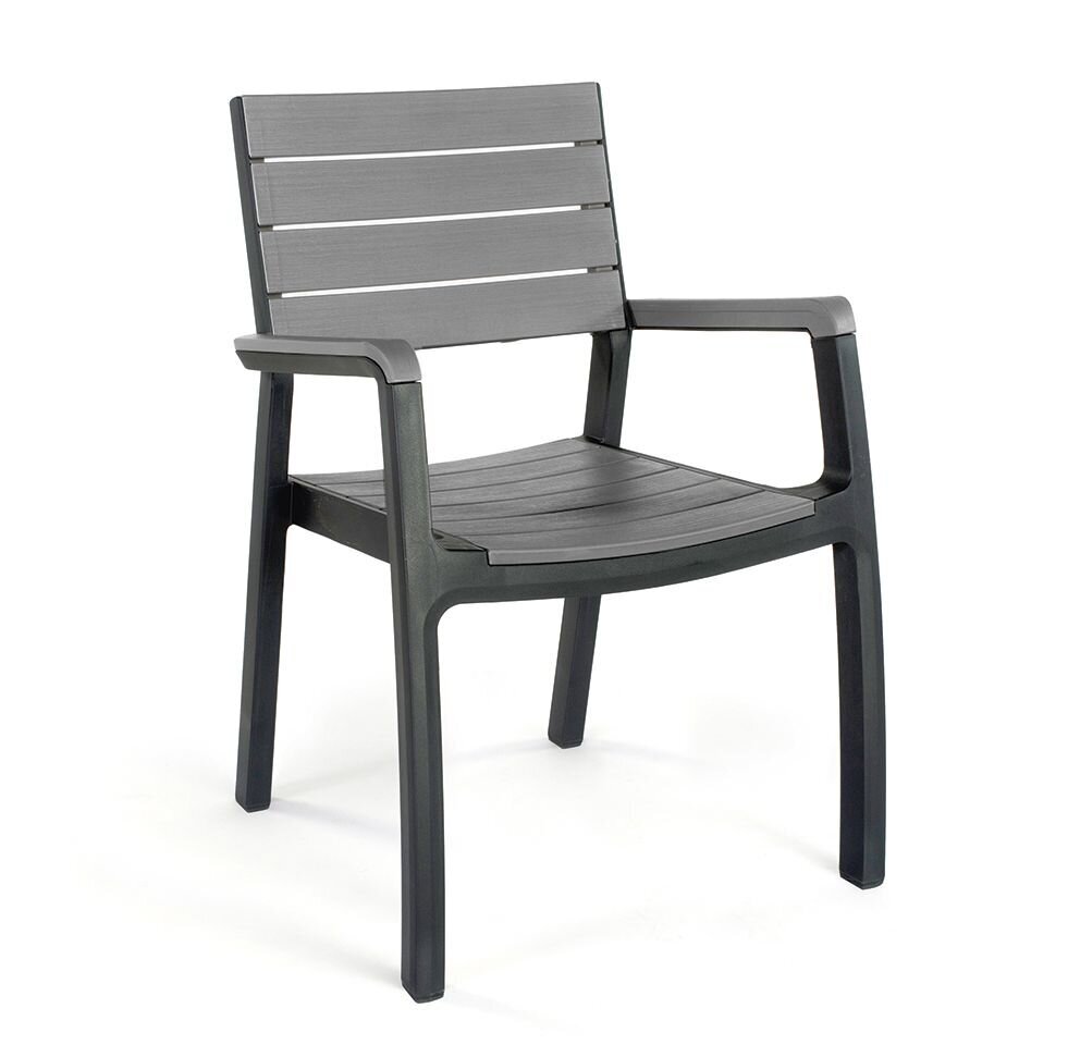 Dārza krēsls Keter Harmony Armchair, pelēks cena un informācija | Dārza krēsli | 220.lv