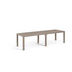 Садовый стол Julie Double Table, 2 конфигурации, песочный цена и информация | Столы для сада | 220.lv