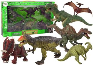 Большой набор динозавров, 6 предметов, фигурки динозавров, доисторические образцы цена и информация | Игрушки для девочек | 220.lv