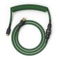 Glorious PC Gaming Race Coiled Cable, Forest Green cena un informācija | Adapteri un USB centrmezgli | 220.lv