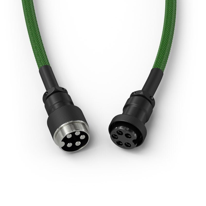 Glorious PC Gaming Race Coiled Cable, Forest Green cena un informācija | Adapteri un USB centrmezgli | 220.lv