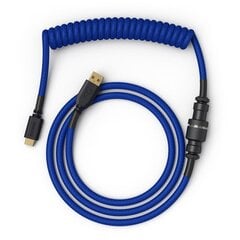 Glorious PC Gaming Race Coiled Cable Cobalt цена и информация | Адаптеры и USB разветвители | 220.lv