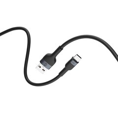 Forever Flexible cable USB - USB-C 1,0 m 3A black цена и информация | Кабели для телефонов | 220.lv