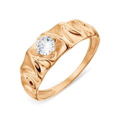 Zelta gredzens ar cirkoniju sievietēm cena un informācija | Gredzeni | 220.lv