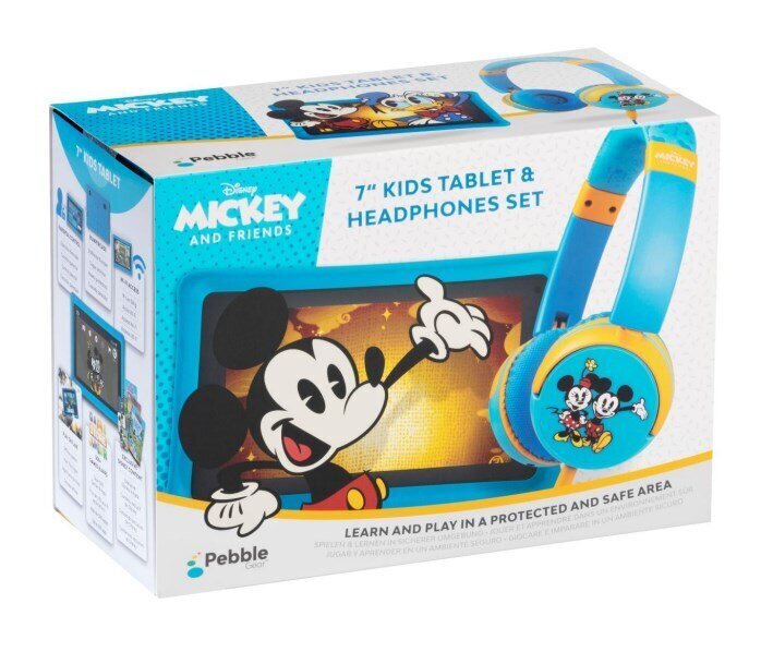 Pebble Gear Disney's Mickey and Friends WiFi 16GB Blue + Headphones cena un informācija | Planšetdatori | 220.lv