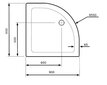 Dušas kabīnes paliktnis Dbm, 90x90 цена и информация | Dušas paliktņi | 220.lv